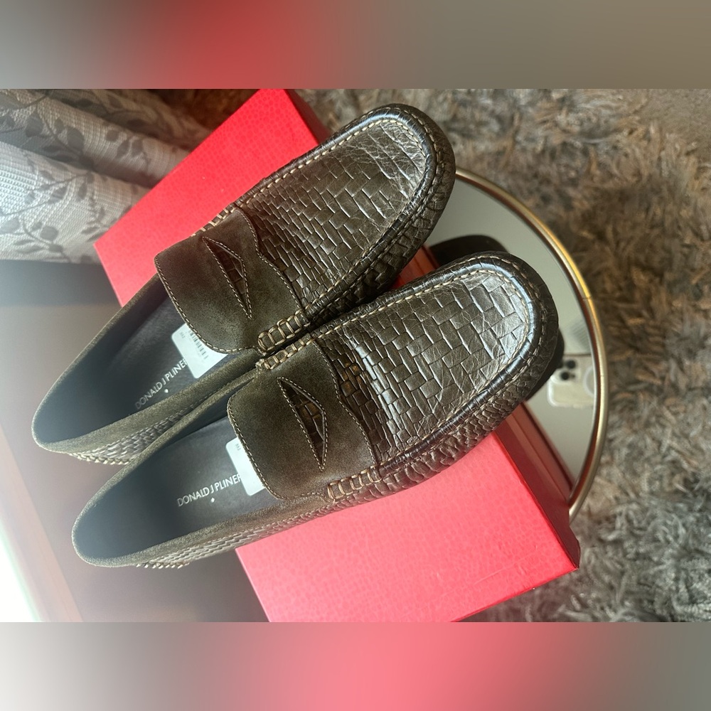 Donald J. Pliner Brown Loafers